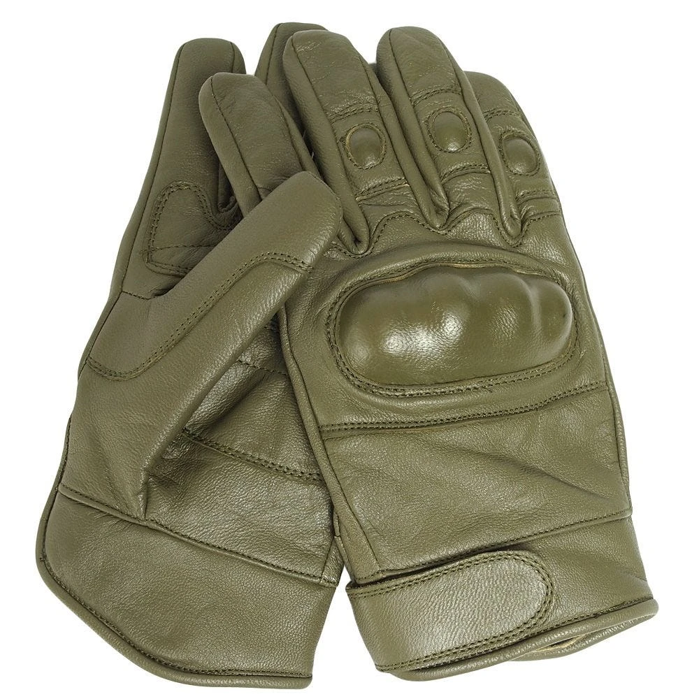 Mil-Tec Tactical Gloves Leather Olive