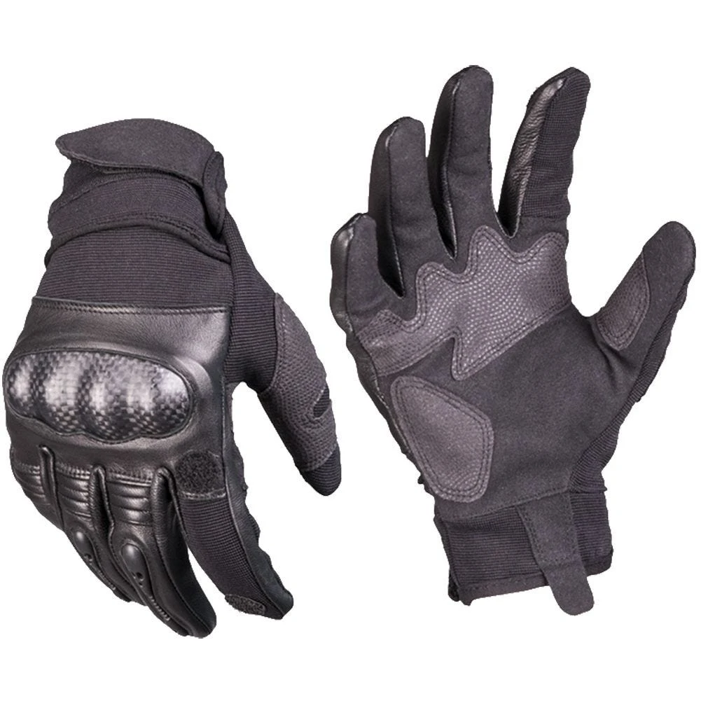Mil-Tec Tactical Leather Gloves Gen 2 Black