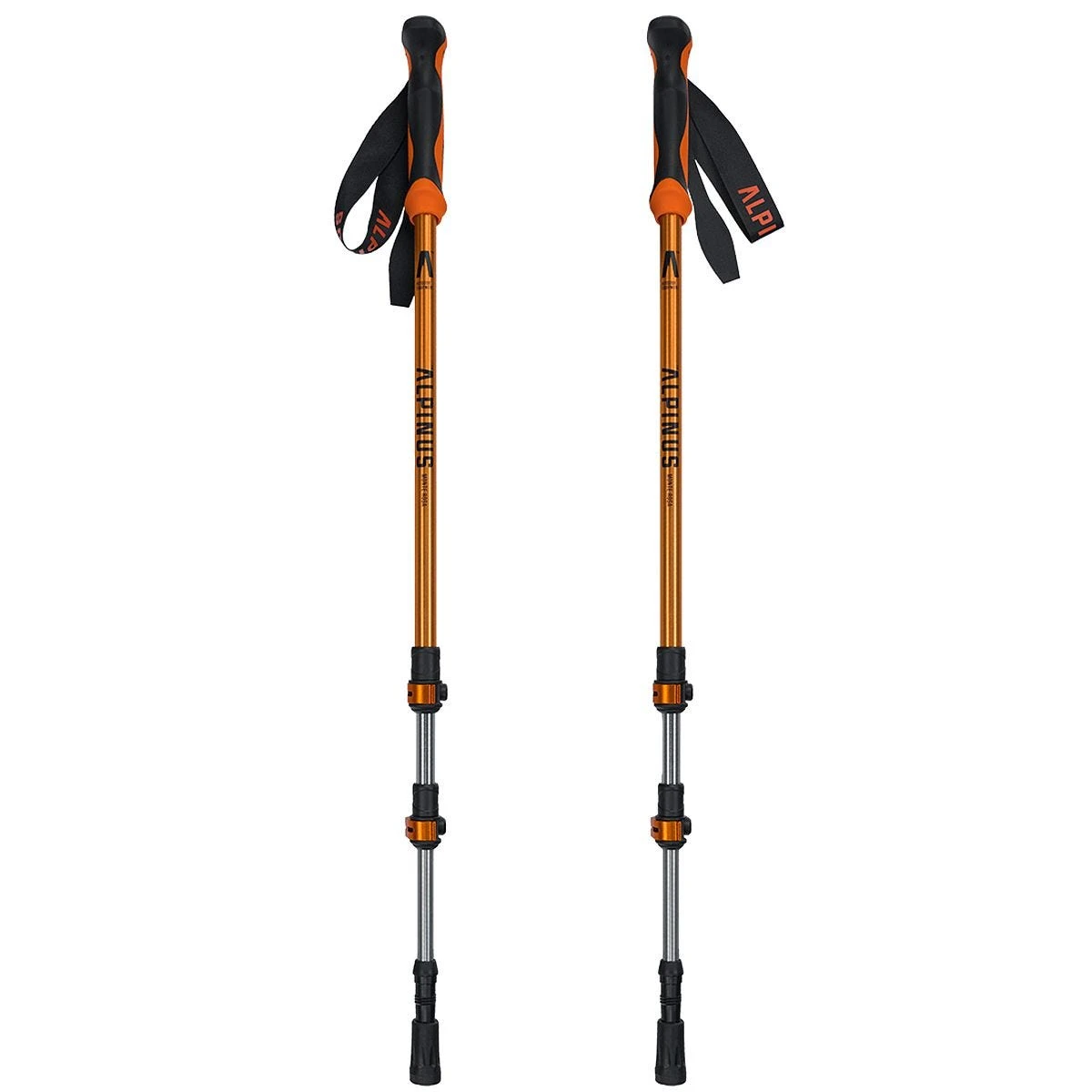 Alpinus Tactical Trekking Poles Monte Rosa Orange