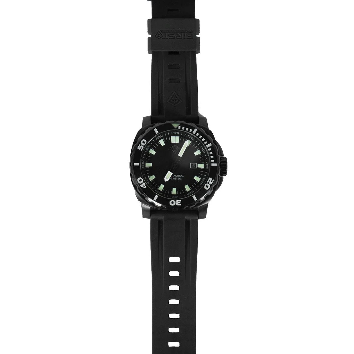 First Tactical Fathom Stainless Steel Dive Watch Black - Image 2